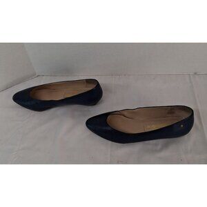 Etienne Aigner Women's Shoes Size 6.5 M Leather Navy Blue Flat Slip-On Casual